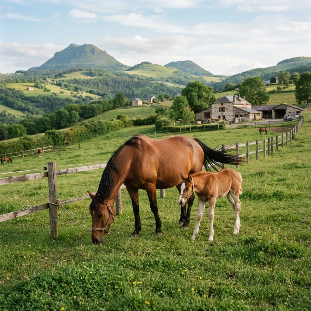 Élevage de chevaux au Domaine d’Epona, Vic-le-Comte