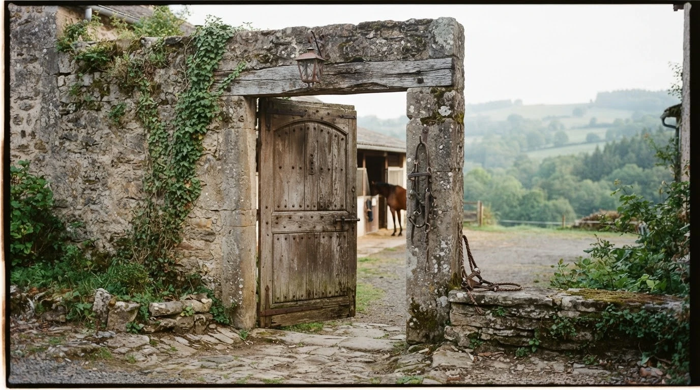 Entrée du Domaine d’Epona, centre équestre à Vic-le-Comte